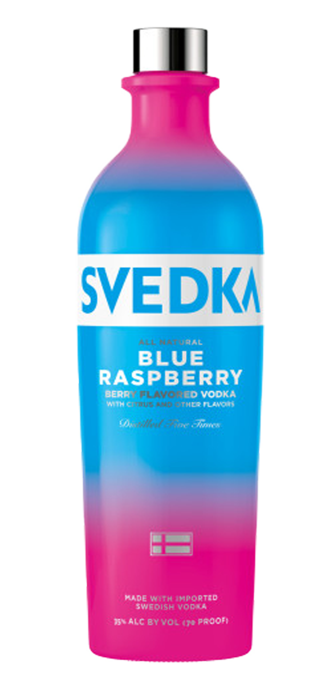 SVEDKA Blue Raspberry Flavored Vodka - 750ml Bottle